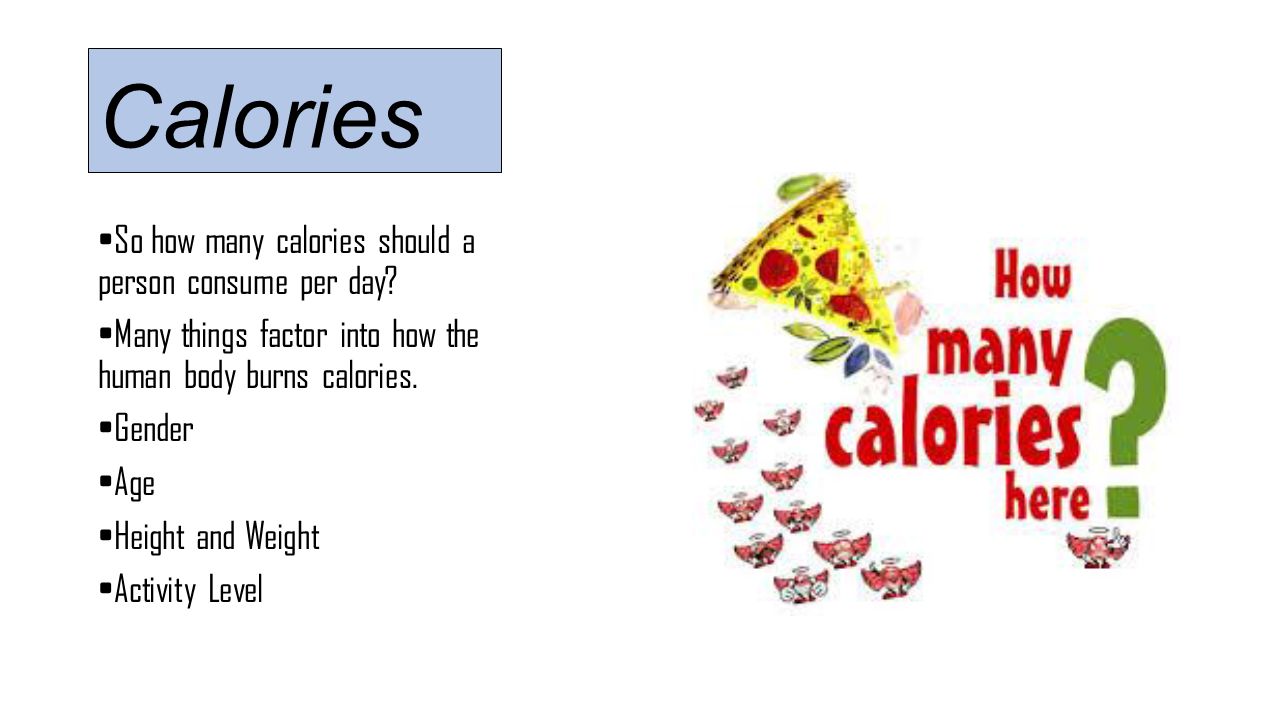 the human body burns more calories depending on what it is