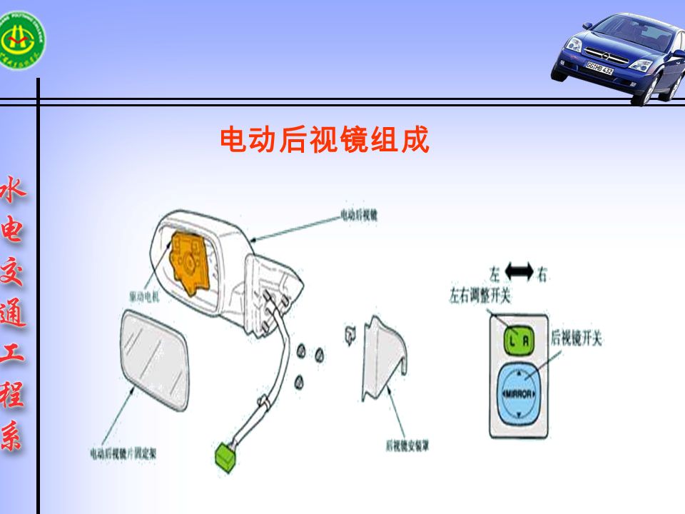 ( 3电动后视镜工作原理图电动后视镜原理图图解电动后视镜组成图汽车