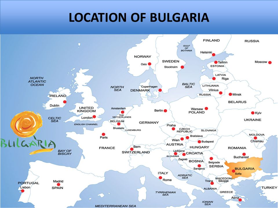 LOCATION OF BULGARIA