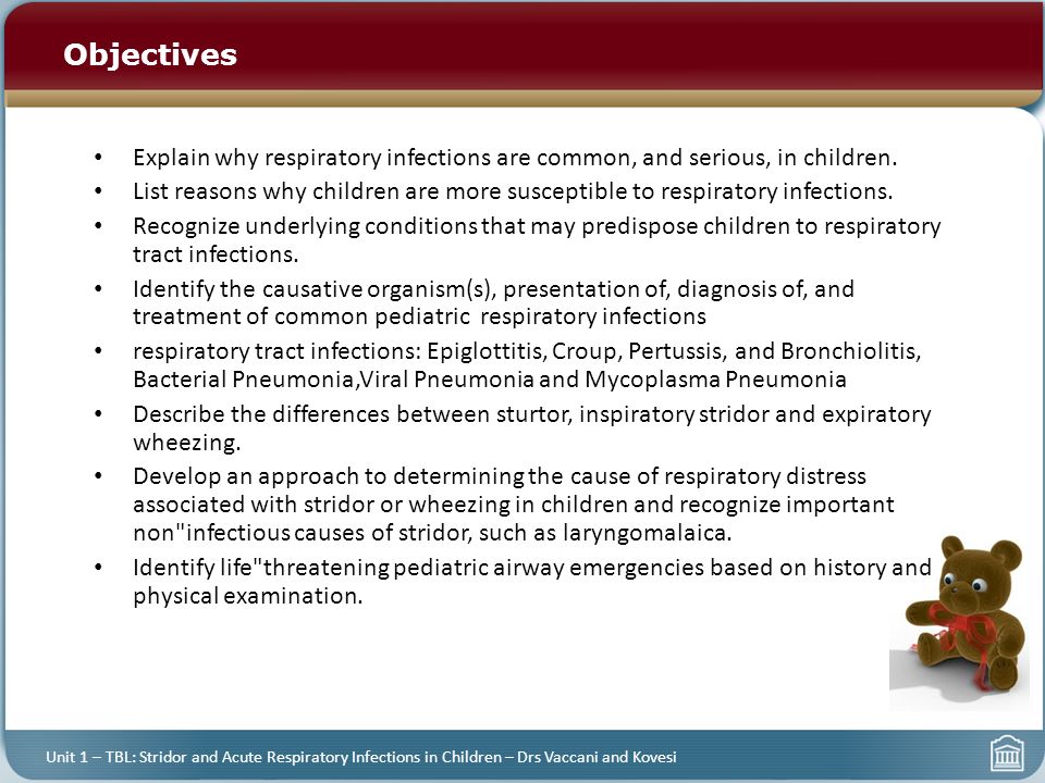 Pathophysiology of acute respiratory infection