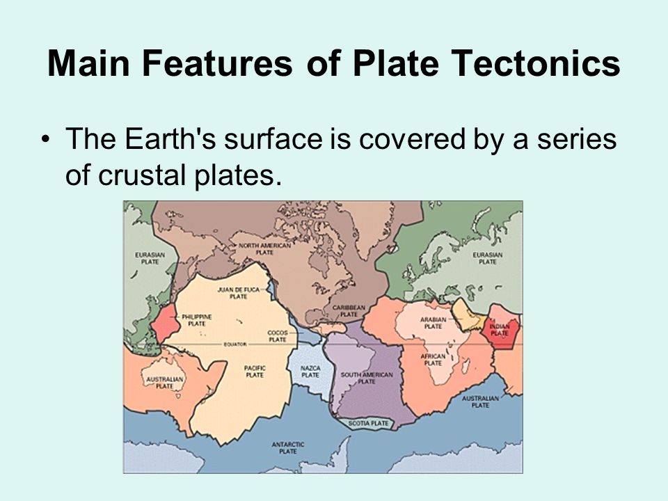the earth s plate tectonics First of all, it is important to know that the earth's crust is broken up into large pieces called tectonic plates remember, tectonic plates are giant pieces of the earth's crust that fit together and move around on the earth's surface. the earth s plate tectonics First of all, it is important to know that the earth's crust is broken up into large pieces called tectonic plates remember, tectonic plates are giant pieces of the earth's crust that fit together and move around on the earth's surface.