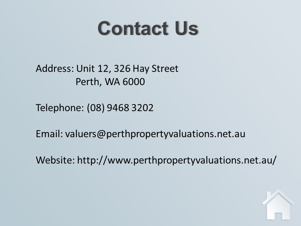 Contact UsContact Us Address: Unit 12, 326 Hay Street Perth, WA 6000 Telephone: (08) Website: