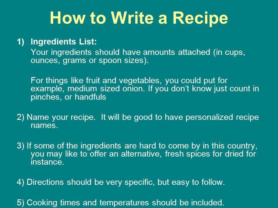 fun stuff menu recipe invitation how to write an invitation what how to write a recipe