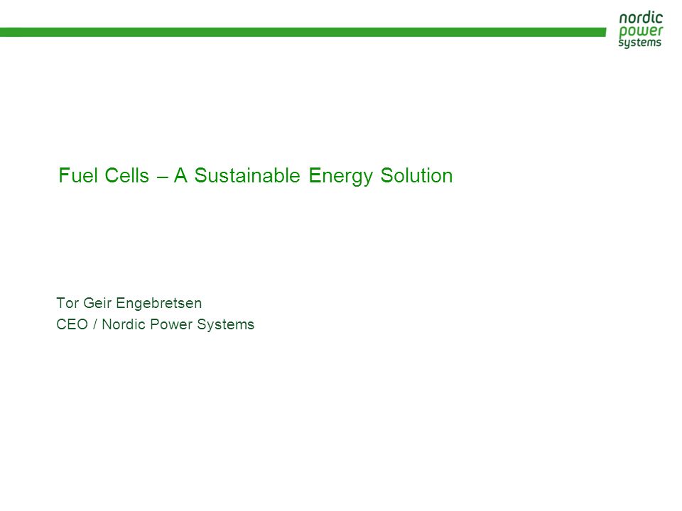 sustainable energy solution