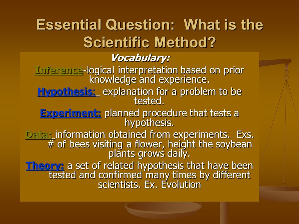 essential question essential question
