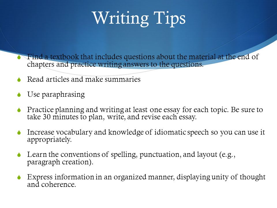 How To Write Science Essay