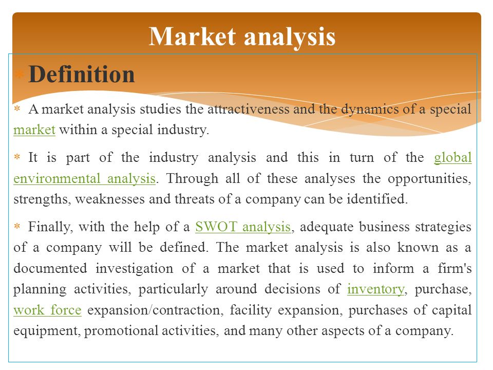 marketing analysis