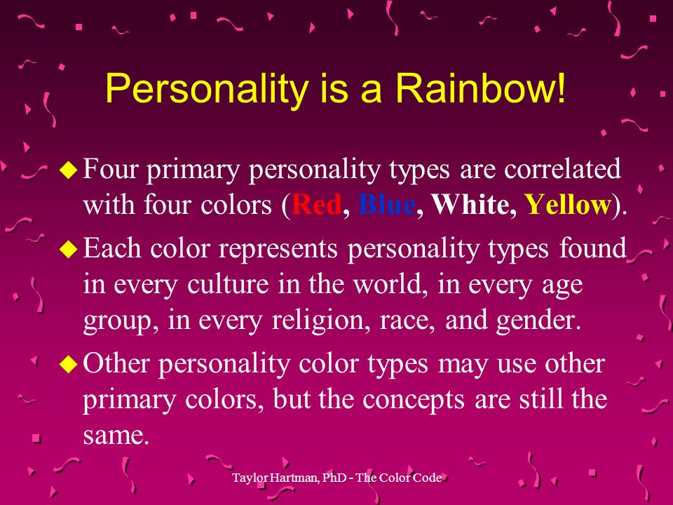 color code personality
