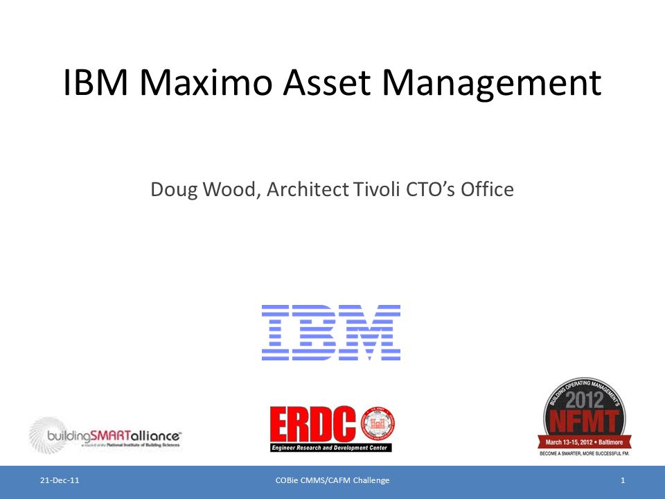 ibm maximo asset management doug wood architect tivoli ctos office ibm maximo