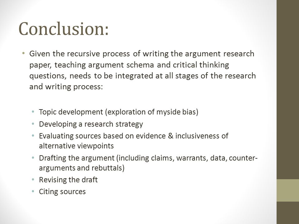 Concluding A Research Paper