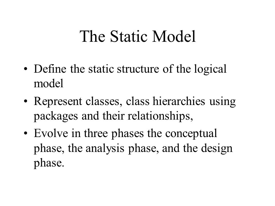 static model