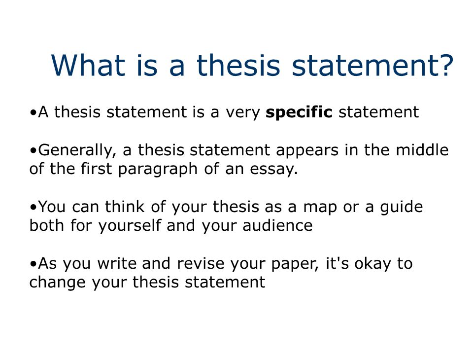 Critical Essay Thesis Statement