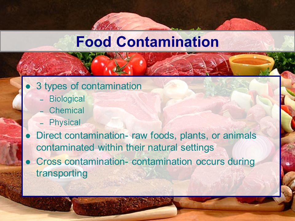cross contamination occurs when