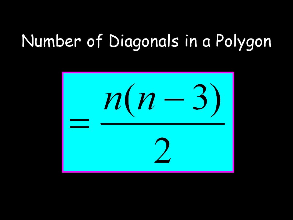 Number of Diagonals in a Polygon