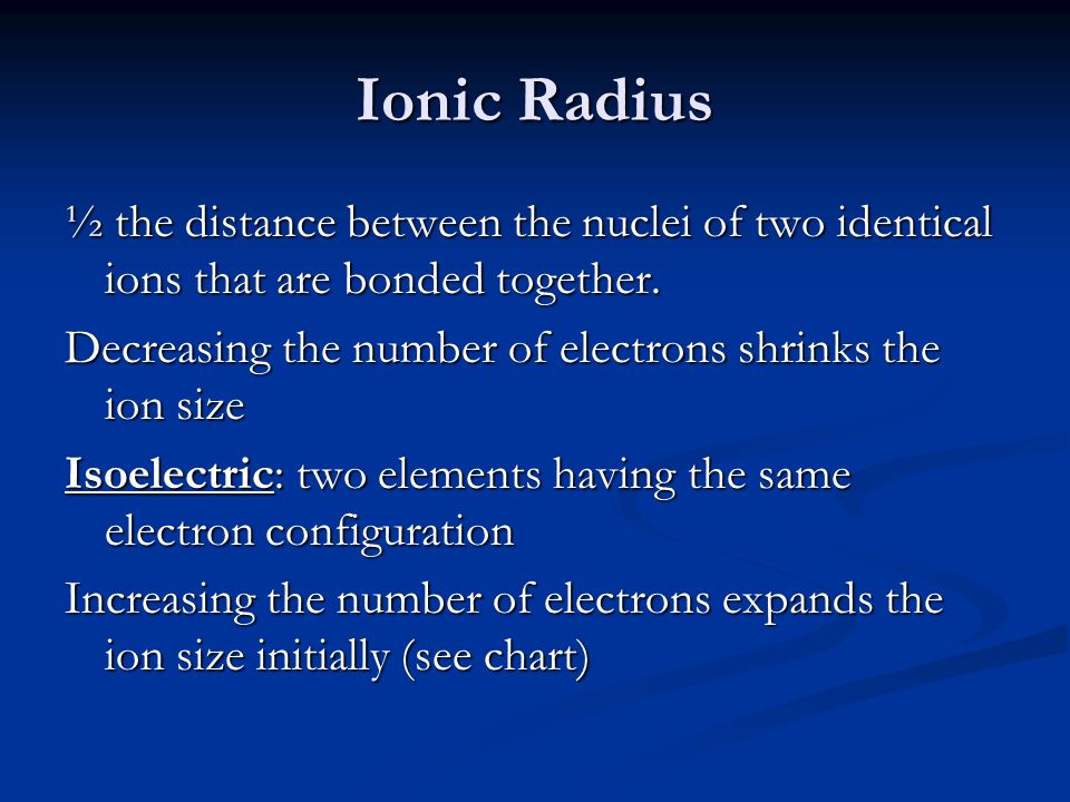periodic table trends and similarities atomic radius the distance ion size chart