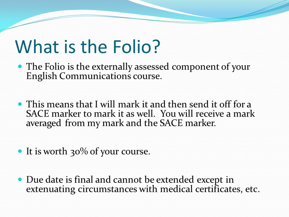 What is the Folio.