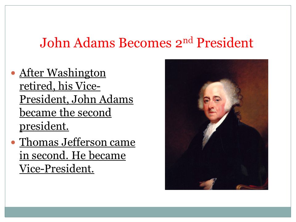 john quincy adams the only son of a president to become a president John adams (october 30, 1735 — july 4, 1826) was a founding father and the 2nd president of the united states (1797-1801) serving between george washington and thomas jefferson, adams was the only president from the federalist party. john quincy adams the only son of a president to become a president John adams (october 30, 1735 — july 4, 1826) was a founding father and the 2nd president of the united states (1797-1801) serving between george washington and thomas jefferson, adams was the only president from the federalist party.