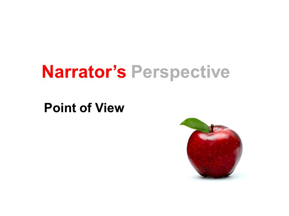 Narrator’s Perspective Point of View