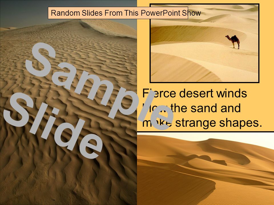 Fierce desert winds blow the sand and make strange shapes.
