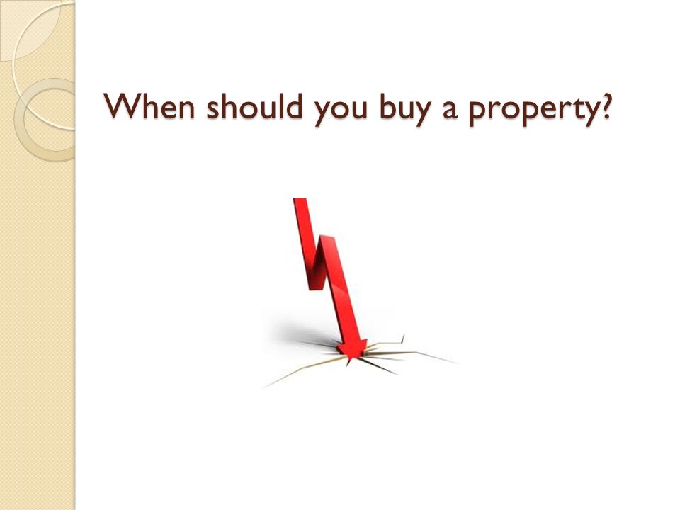 When should you buy a property