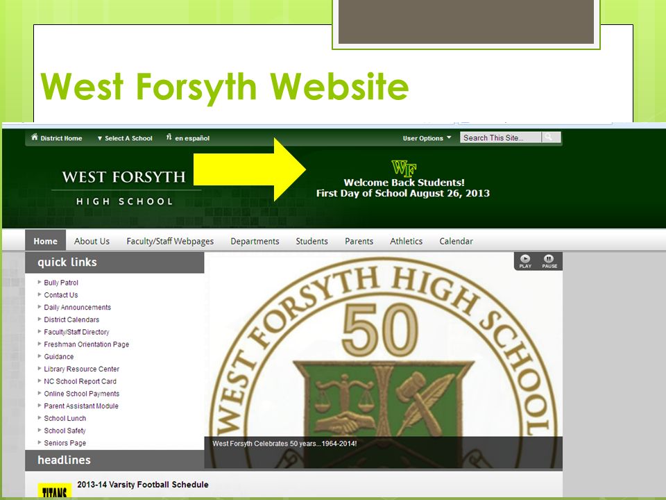 West Forsyth Website  Important Announcements