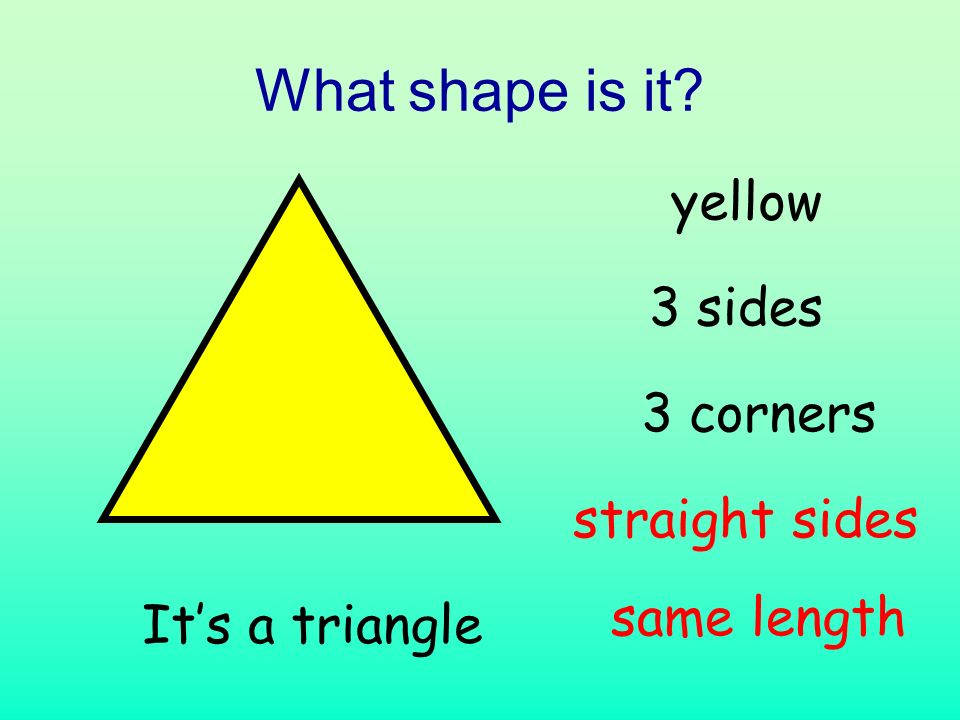 What shape is it It’s a circle 0 sides 0 corners green curved side