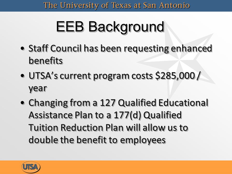 employee educational benefit eeb program eeb background staff utsa 1098 t tax form
