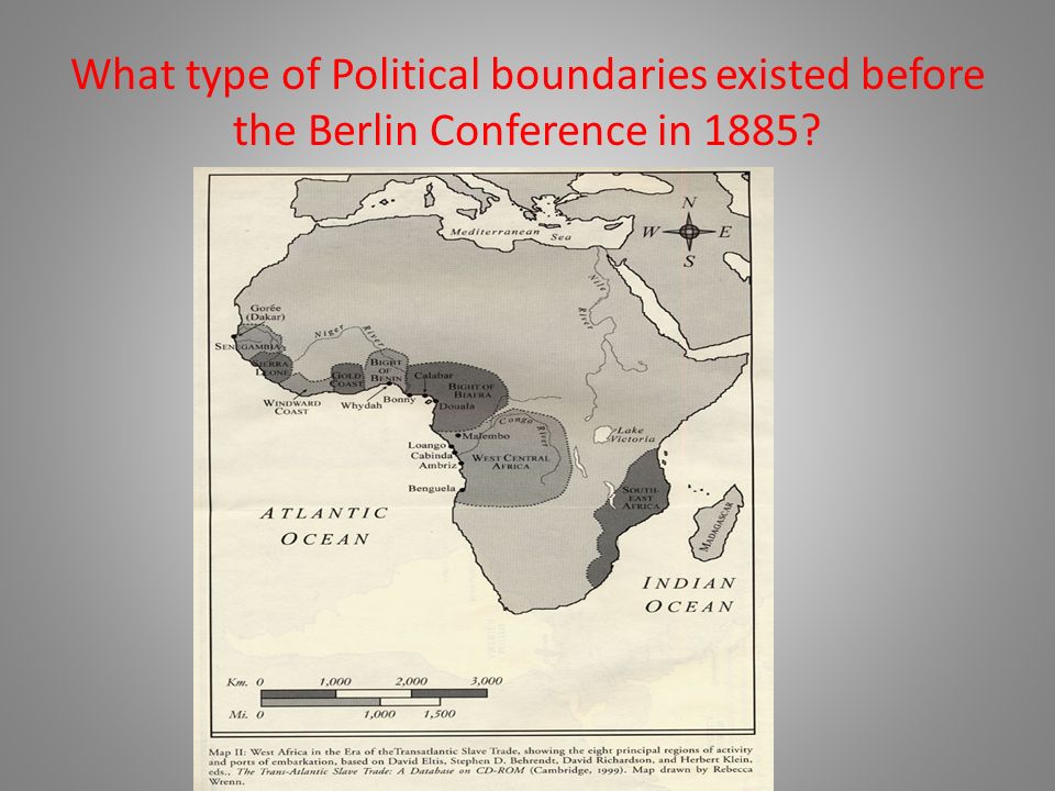 What type of Political boundaries existed before the Berlin Conference in 1885