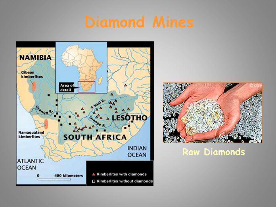 Diamond Mines Raw Diamonds