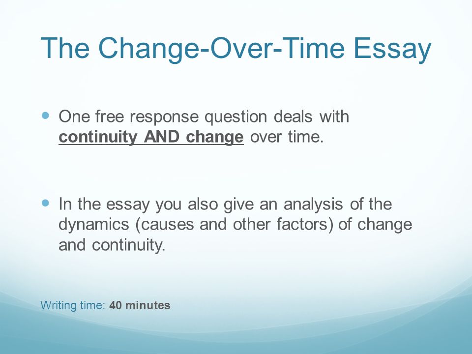 a change essay a change essay