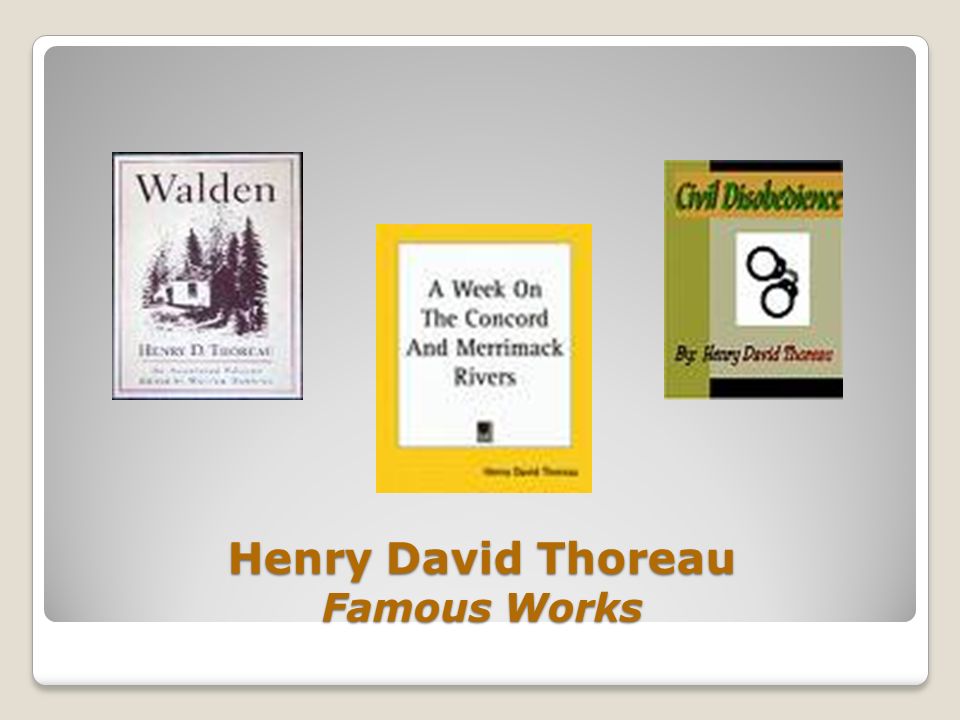 transcendentalism ralph waldo emerson henry david thoreau ppt thoreau famous works