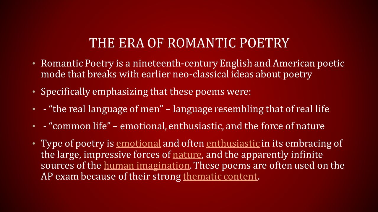 essay history of romantic poetry Essay on romantic poetry and wordsworth poetry and romantic poem essay is one of the most famous poets in the history of english literature. essay history of romantic poetry Essay on romantic poetry and wordsworth poetry and romantic poem essay is one of the most famous poets in the history of english literature.