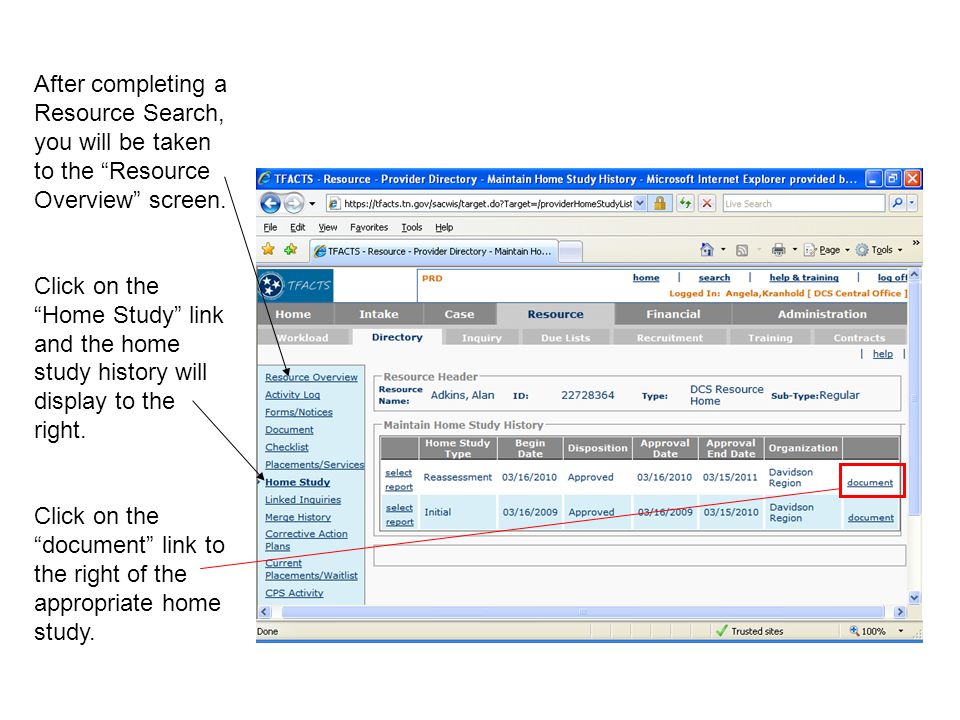 tfacts scanning saving procedures for saving rhet packets and other tfacts
