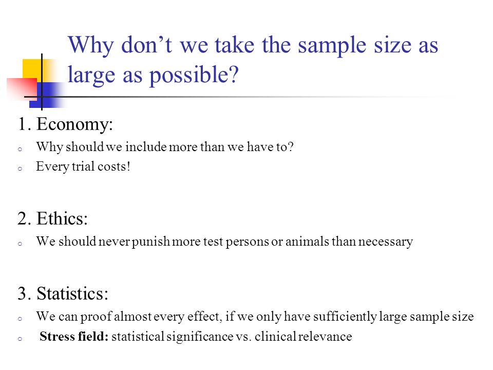 introduction to sample size and power calculations afshin ostovar large sample size