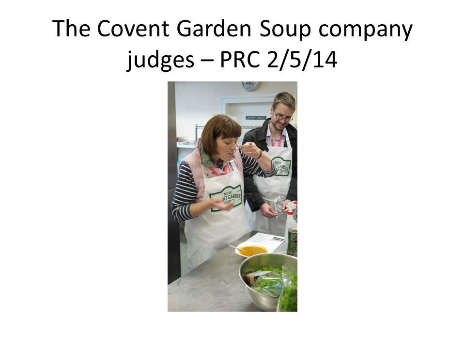 The Covent Garden Soup company judges – PRC 2/5/14