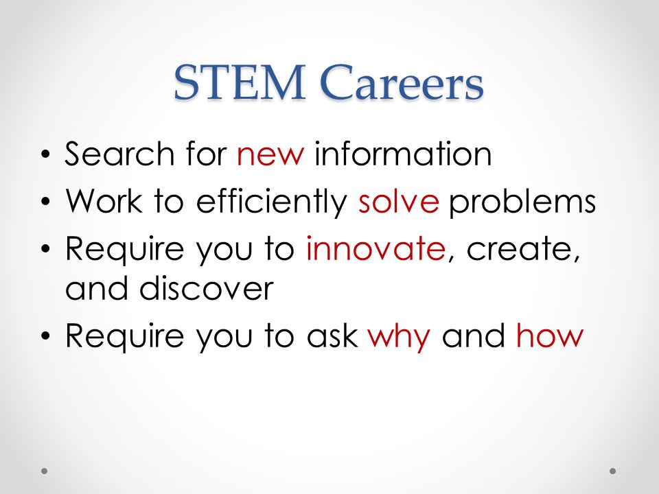 what are stem careers