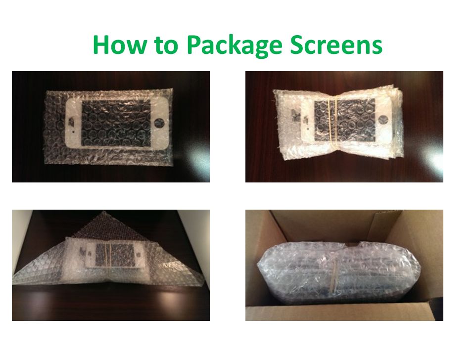 How to Package Screens
