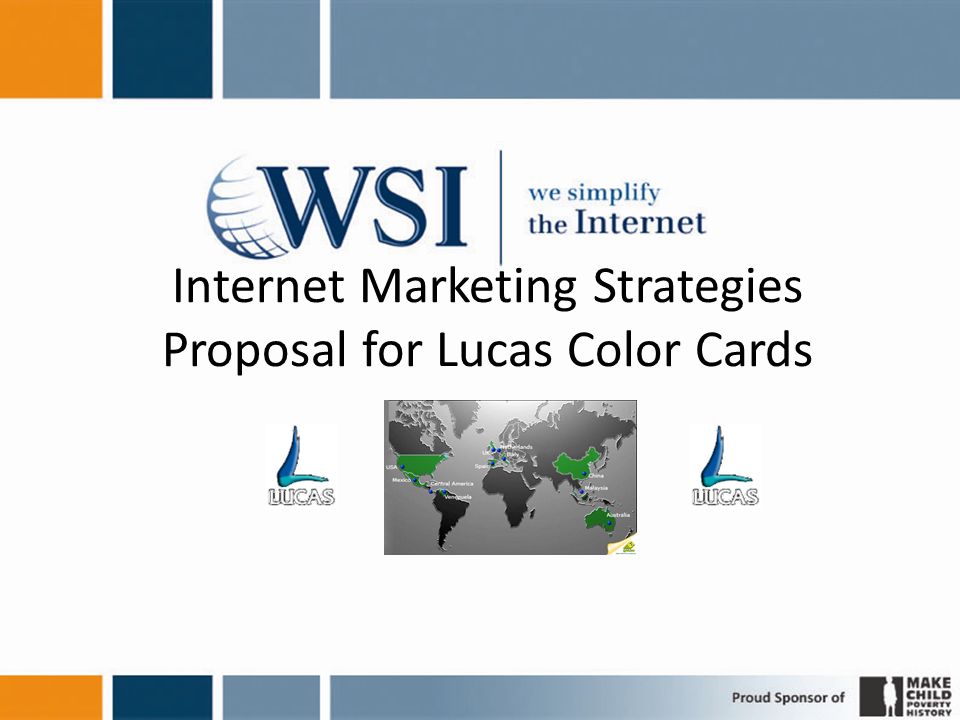 Internet Marketing Strategies Proposal for Lucas Color Cards