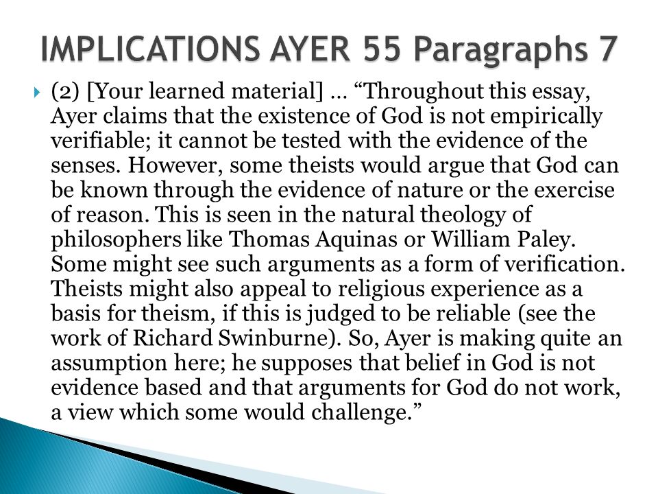 What Is A Synthesis Essay Does God Exist Philosophy Essay Conclusion Slideplayer English Essay Writing Examples also Persuasive Essay Ideas For High School Topic Located Research Paper Honest Evidence Acems Existence Of Genetically Modified Food Essay Thesis