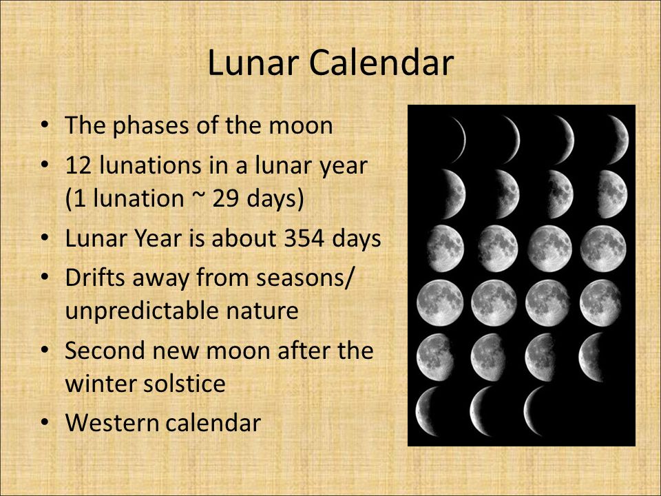 lunar calendar the phases of the moon 12 lunations in a