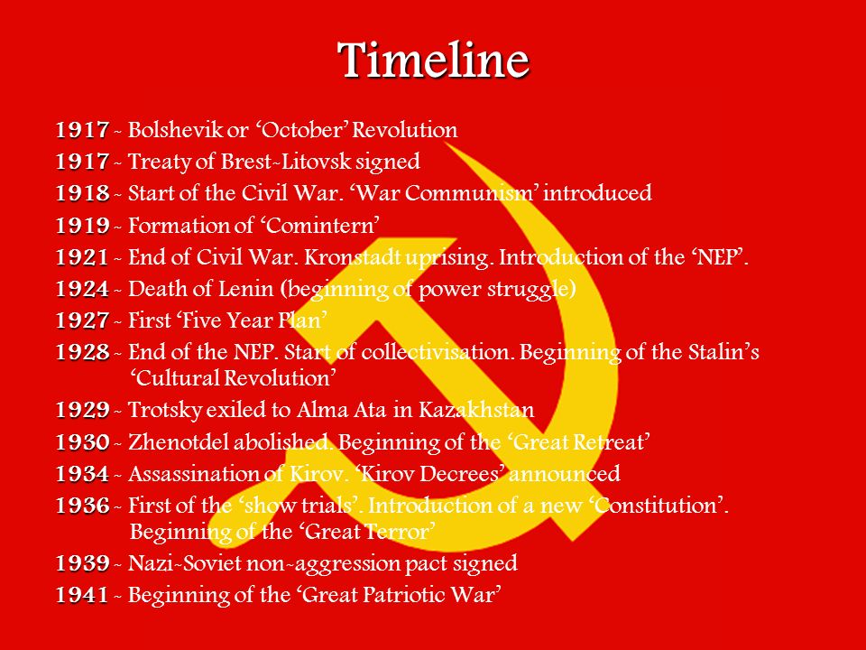 russian revolution timeline 1917 1924