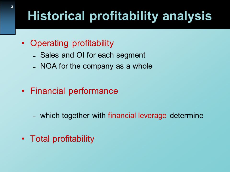 segment profitability analysis