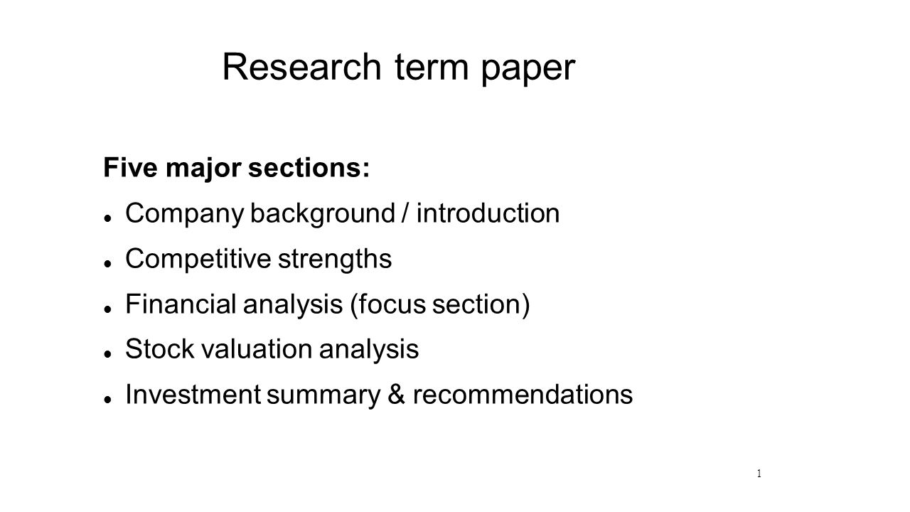 Term paper research