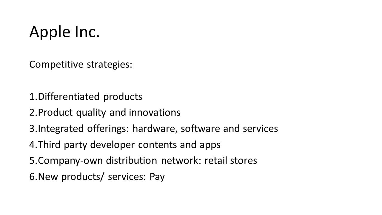 apple differentiation strategy apple differentiation strategy