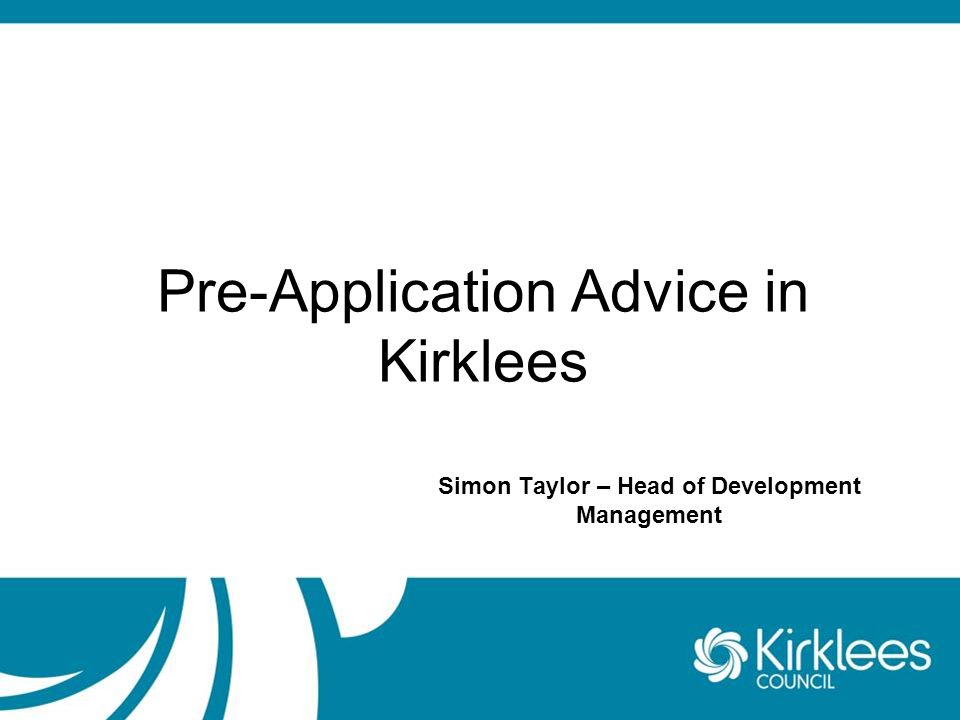 application advice