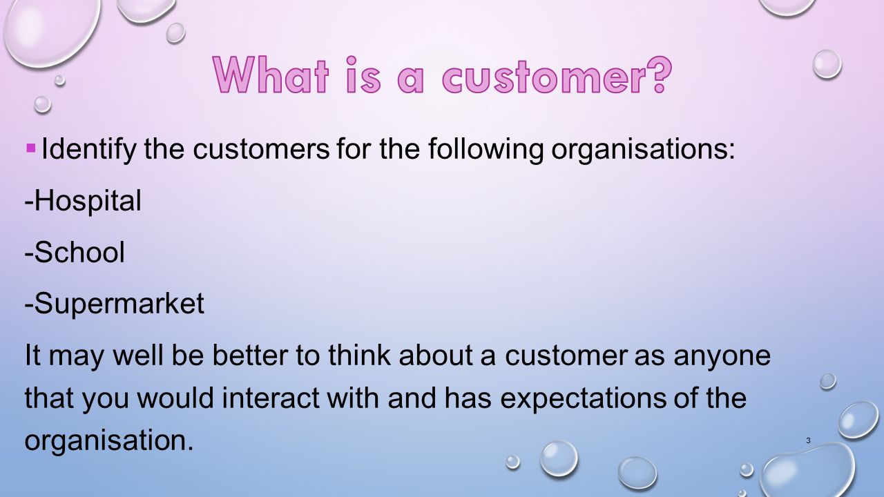 give example of good customer service