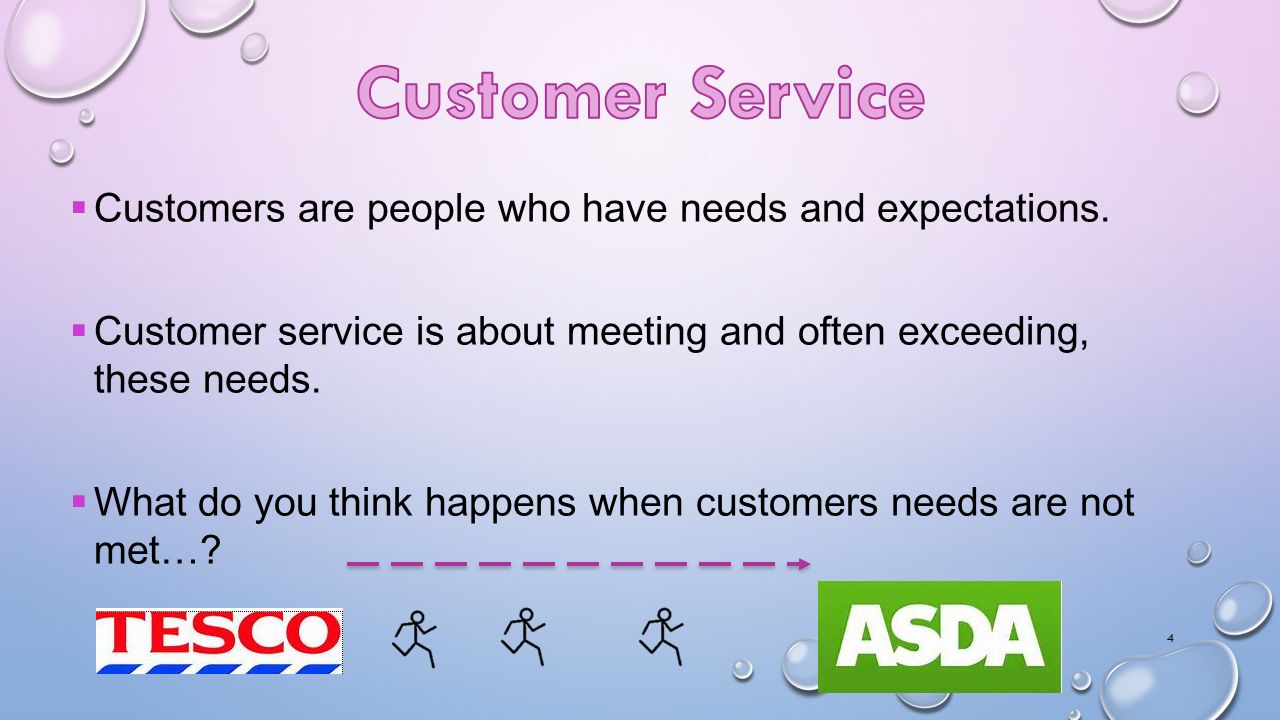 give example of good customer service