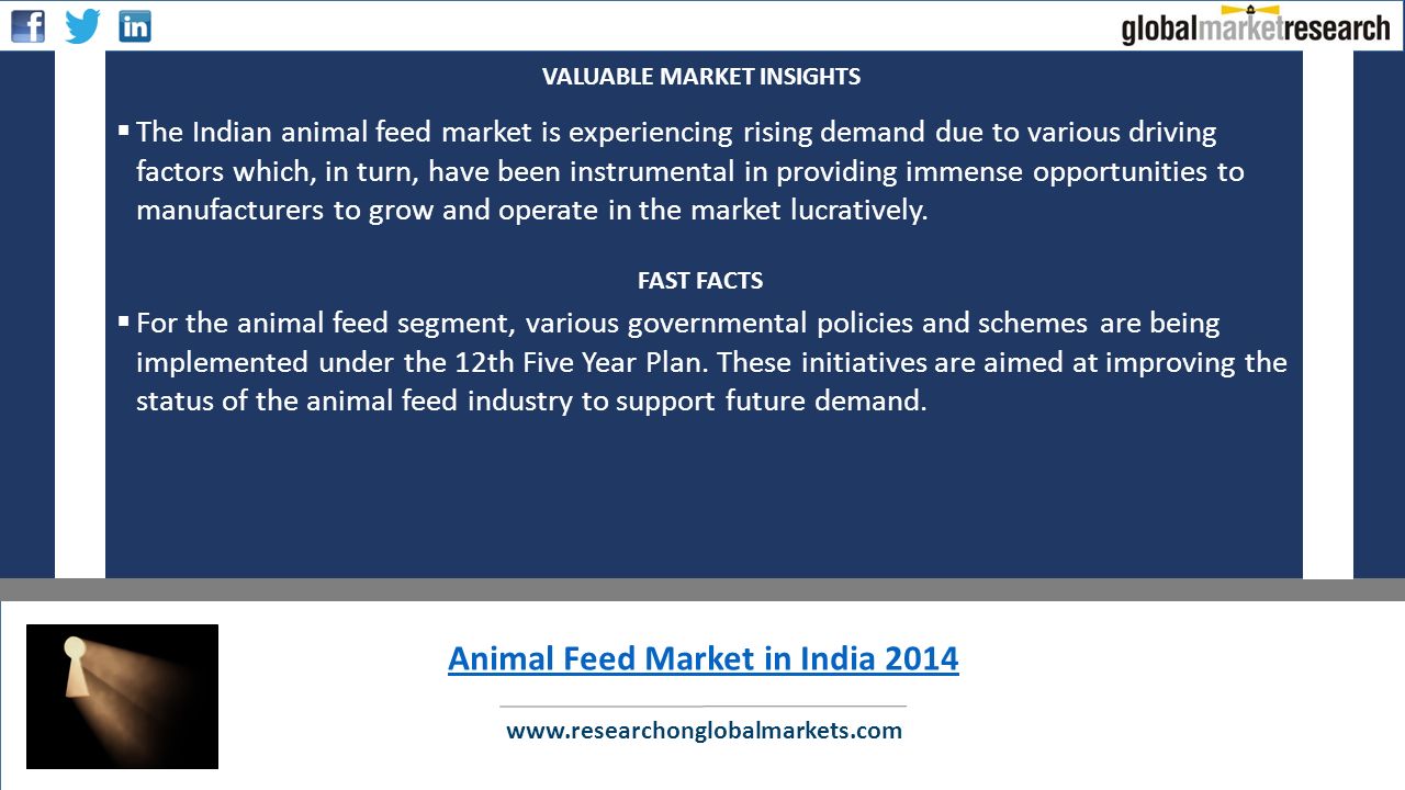  The Indian animal feed market is experiencing rising demand due to various driving factors which, in turn, have been instrumental in providing immense opportunities to manufacturers to grow and operate in the market lucratively.