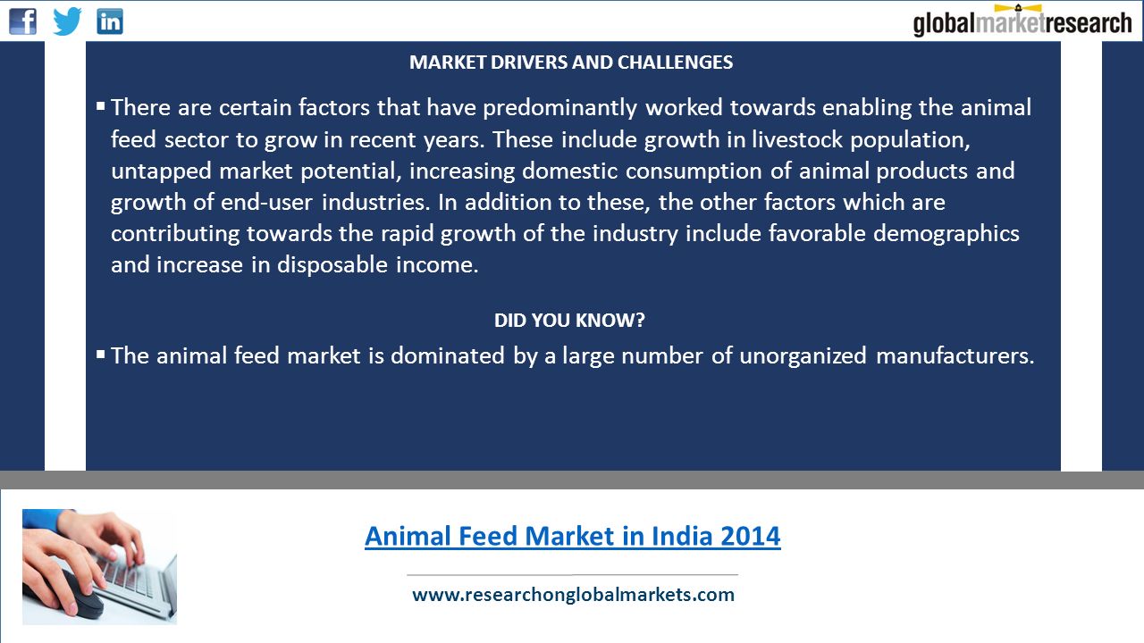  There are certain factors that have predominantly worked towards enabling the animal feed sector to grow in recent years.
