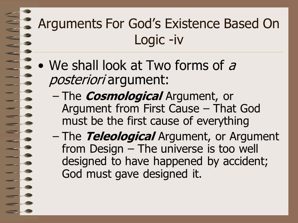 anselm and the confrontation of gods existence An explanation of st anselm's ontological argument for the existence of god. anselm and the confrontation of gods existence An explanation of st anselm's ontological argument for the existence of god.